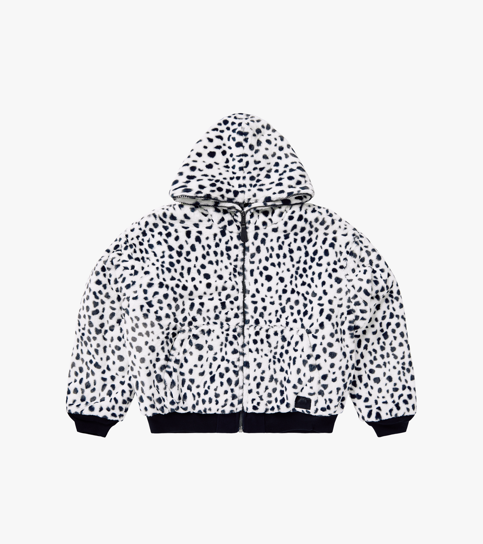 Faux Fur Full-Zip Hoodie
