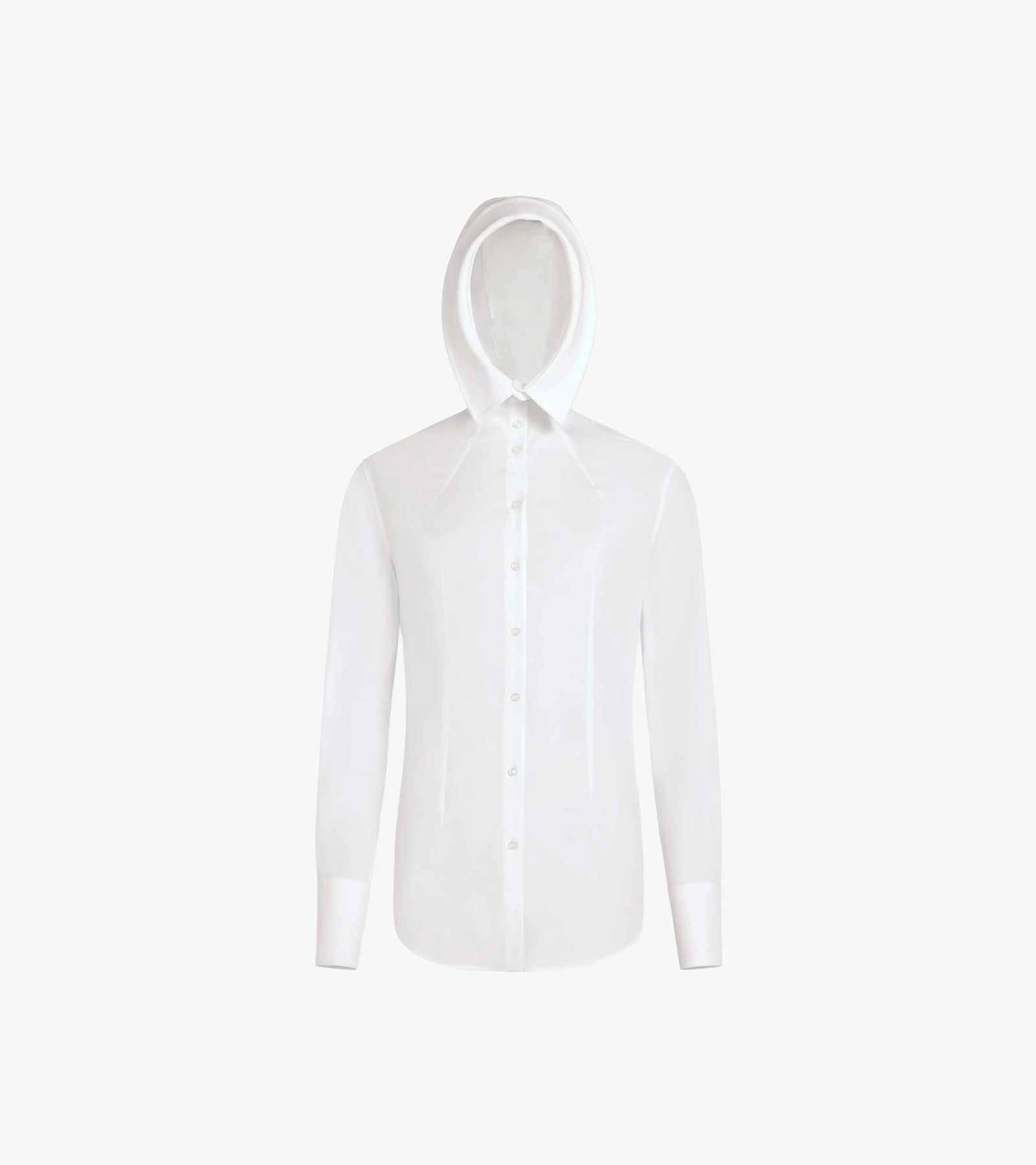 White Hooded Shirt