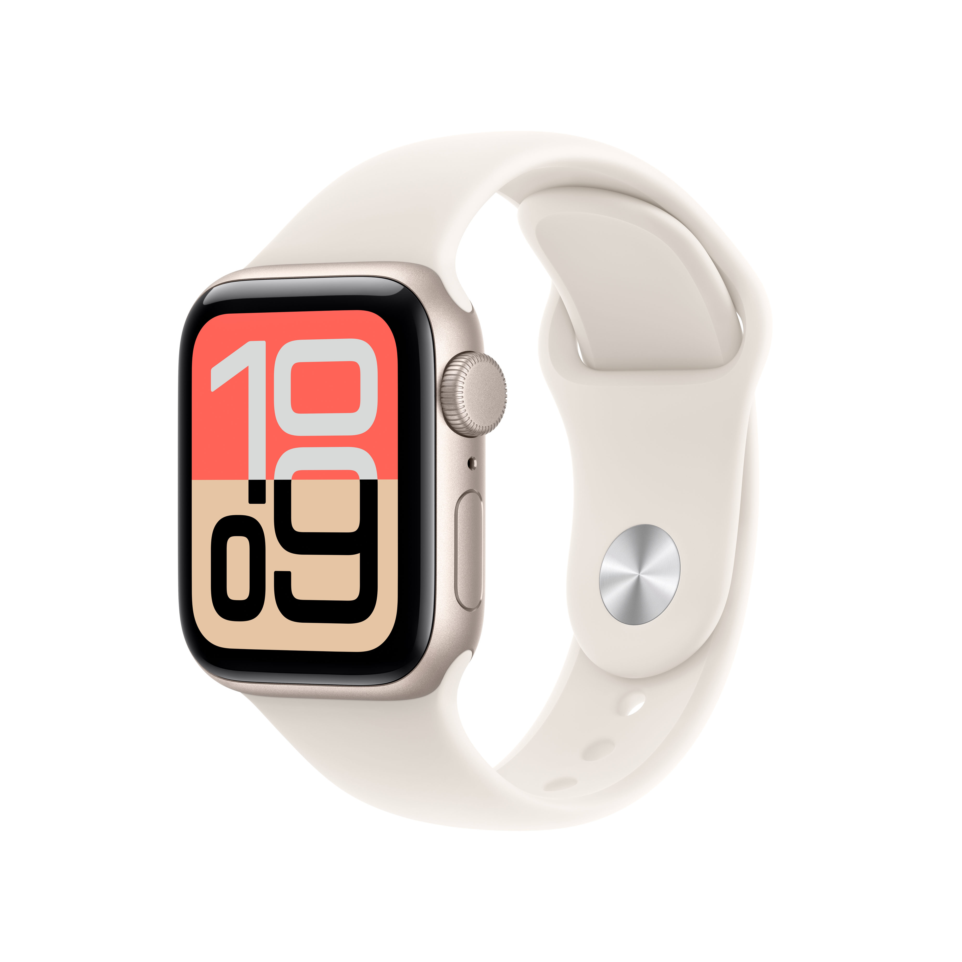 [Apple] Watch SE 3&nbsp;GPS 40mm&nbsp;스타라이트 알루미늄 케이스 / 스타라이트 스포츠 밴드 - S/M [MEH34KH/A]