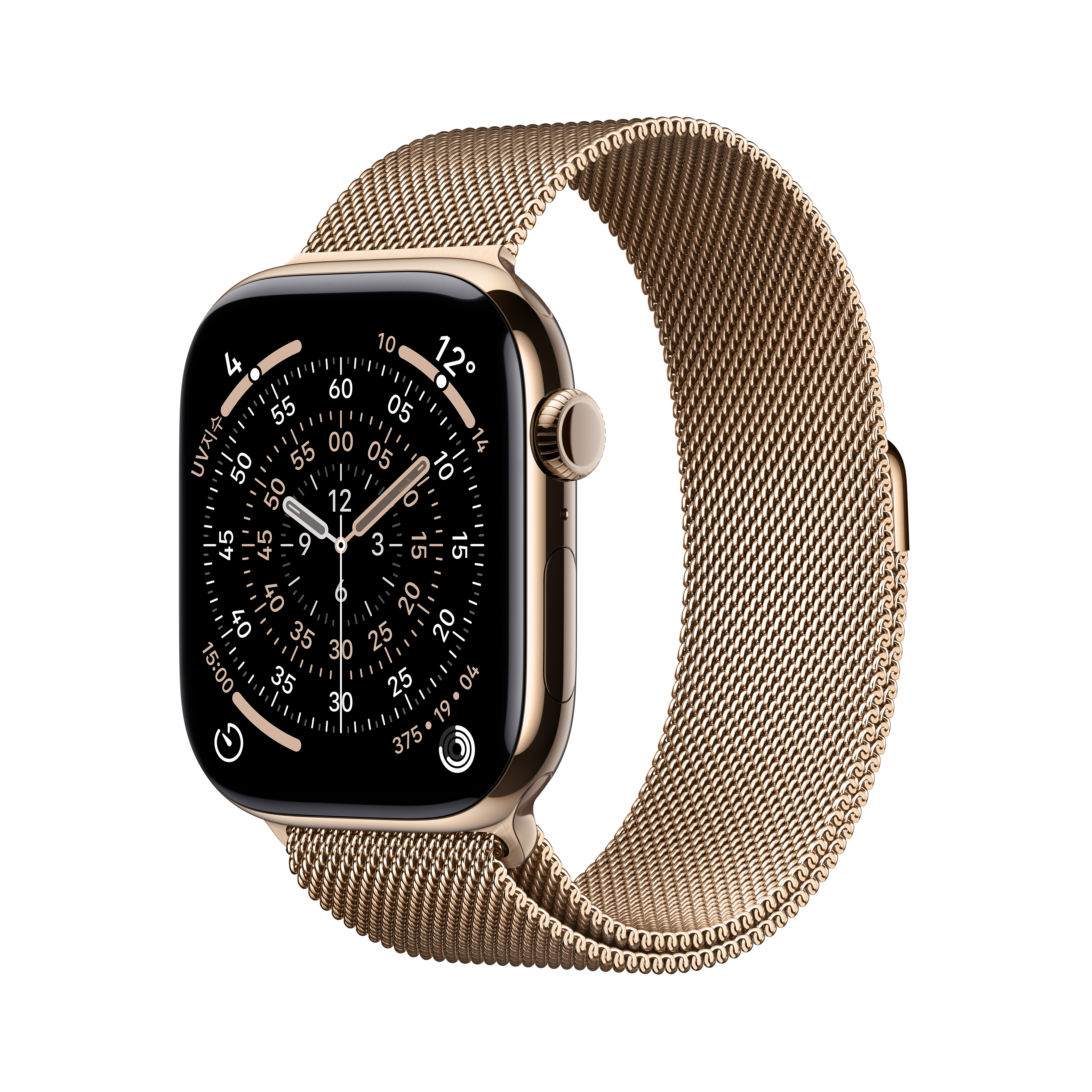 [Apple] Watch Series 11&nbsp;GPS + 셀룰러 46mm&nbsp;골드 티타늄 케이스 / 골드 밀레니즈 루프 - S/M [MFD74KH/A]
