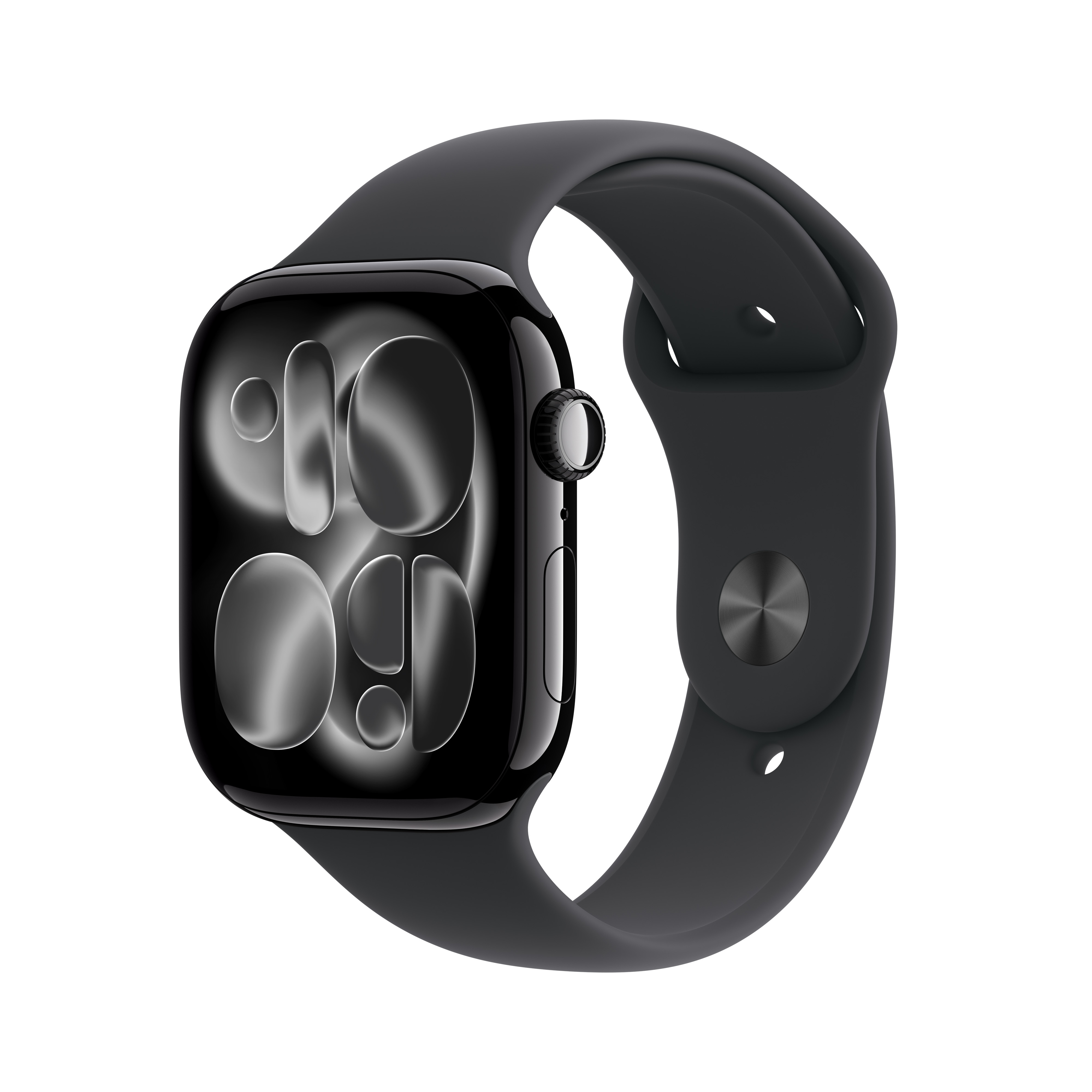 [Apple] Watch Series 11&nbsp;GPS + 셀룰러 42mm&nbsp;제트 블랙 알루미늄 케이스 / 블랙 스포츠 밴드 - M/L [MF854KH/A]