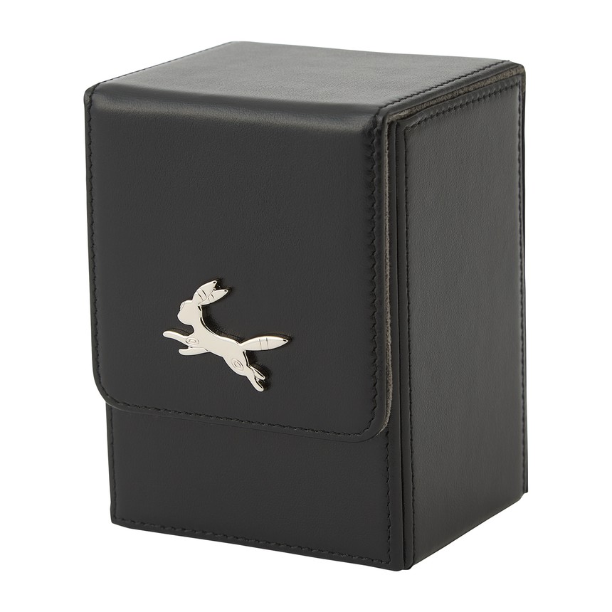 ポケモンカード　本革フリップデッキケース　ブラッキー ポケモンセンターポケモンカードゲームプレミアムレザーフリップデッキ