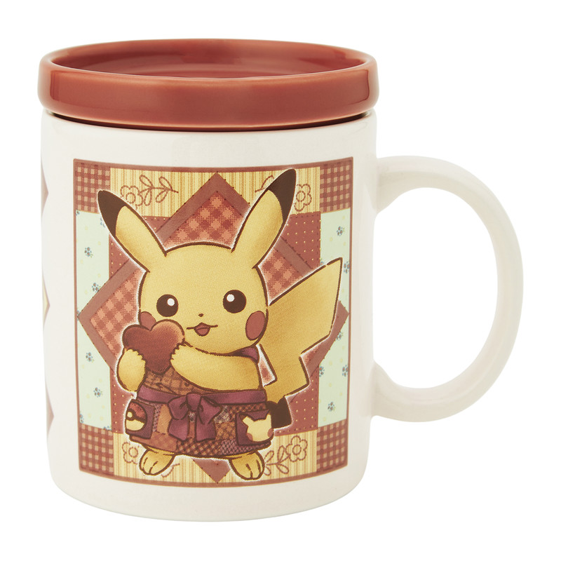 포켓몬센터 뚜껑 달린 머그컵 Pikachu's Sweet Delivery