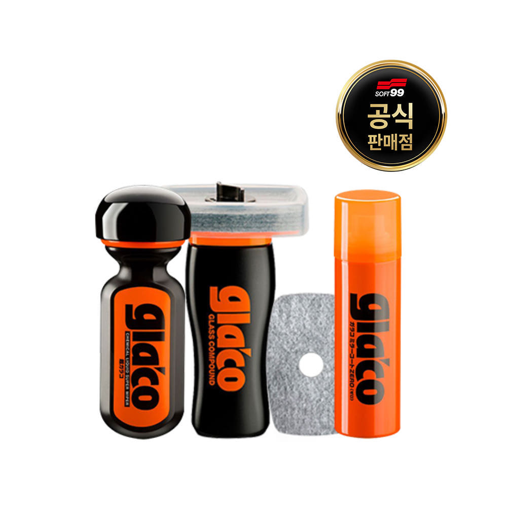 소프트99 고급형 유리관리 3종 세트, 유막제거제 G47플러스+발수코팅제 G19+사이드미러 발수코팅제 G65X