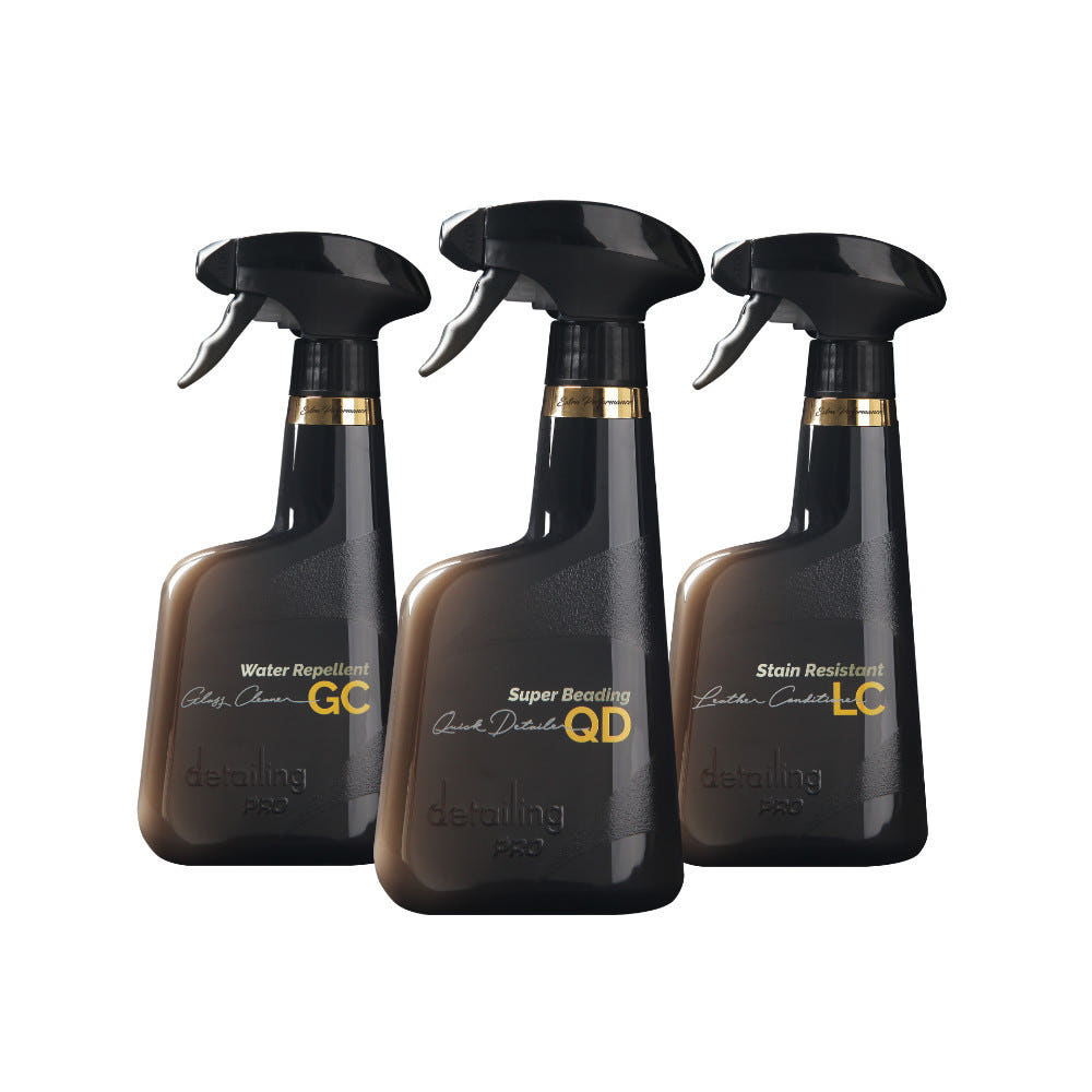 디테일링 프로 EP라인 세차 케미컬 500ml 3종 세트 (유리세정제 가죽보호제 퀵디테일러)