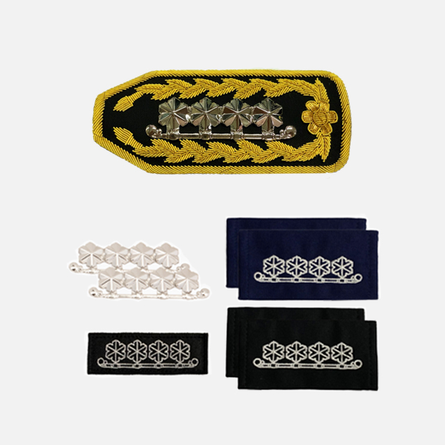 예장 계급장SET (예장1+금속1+자수견장(근무복)1+자수견장(점퍼)1+벨크로1)