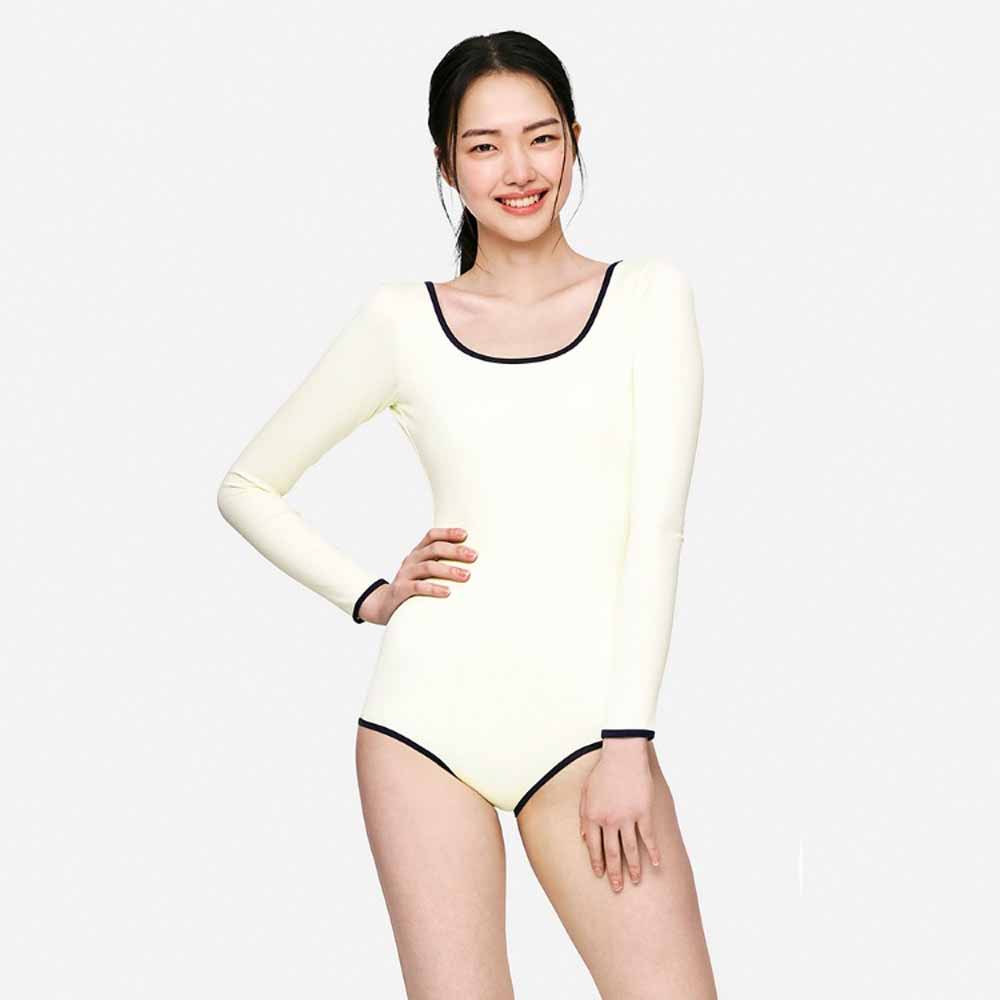 배럴 우먼 노티컬 긴팔 원피스 아이보리