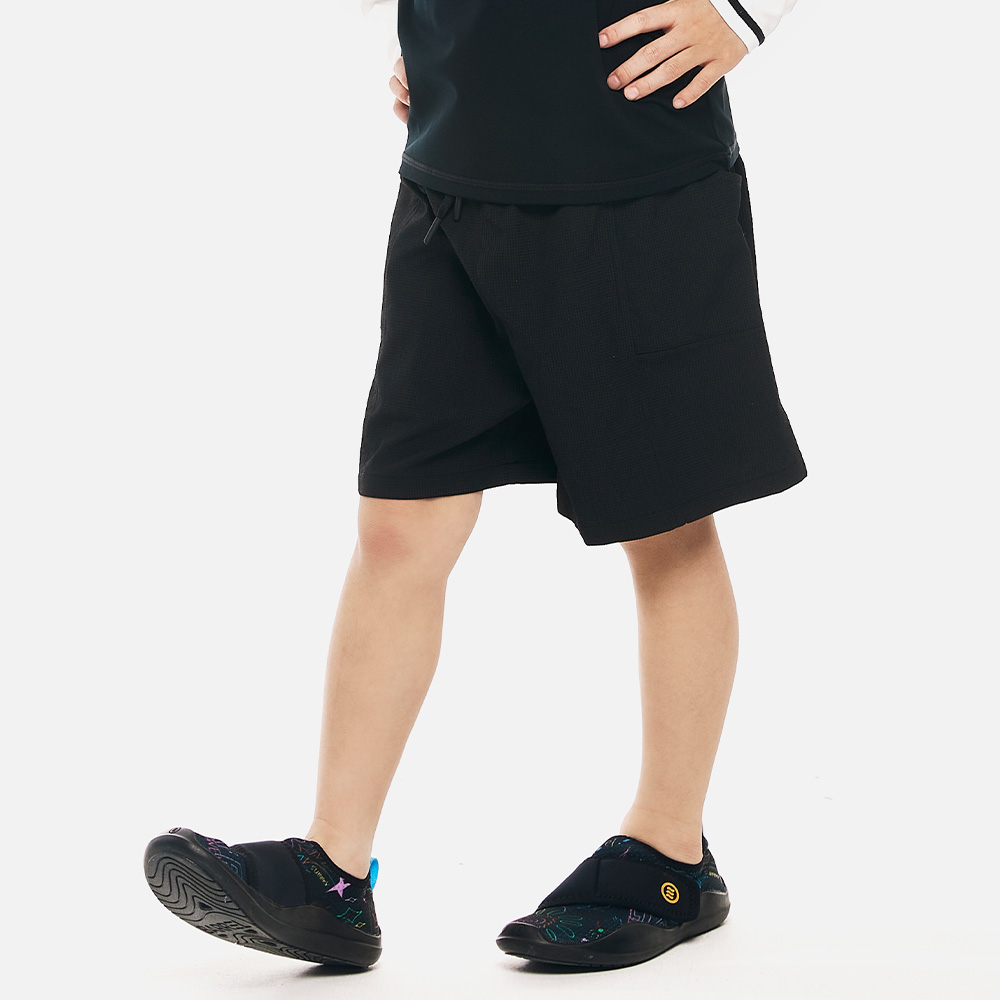 배럴 키즈 에센셜 레깅스 쇼츠 4부 블랙