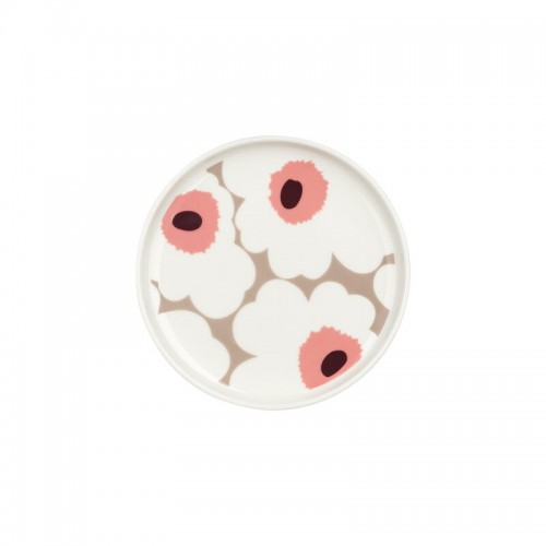 MARIMEKKO 마리메꼬 Oiva - Unikko 접시 13 5 cm 화이트 clay powder red MA071832-183