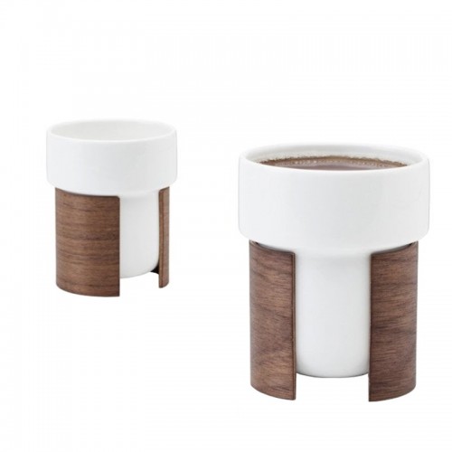 Tonfisk Design Warm cup 2 4 dl set of 화이트 - walnut TFTNW003