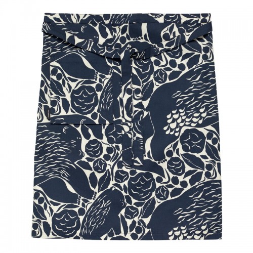 MARIMEKKO 마리메꼬 Pieni Karhuemo 앞치마 beige - 다크 블루 MA071178-650