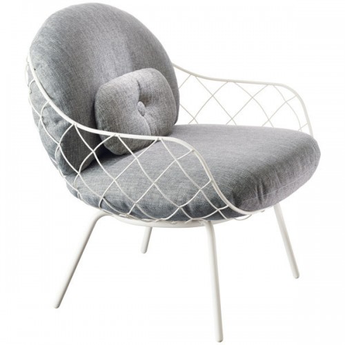 MAGIS Pina 라운지체어 화이트 steel 프레임 grey seat Magis Pina lounge chair  white steel frame  grey seat 13558