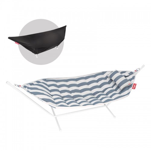 FATBOY Headdemock Superb Deluxe 스트라이프 ocean 블루 - l.grey Fatboy Headdemock Superb Deluxe  stripe ocean blue - l.grey 13410