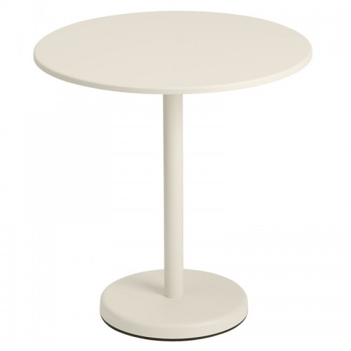 MUUTO 무토 Linear Steel Cafe 테이블 round 70 cm 오프 화이트 MU31055