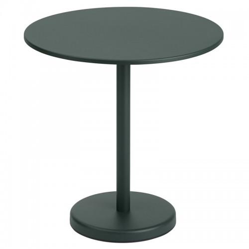 MUUTO 무토 Linear Steel Cafe 테이블 round 70 cm 다크그린 MU31056