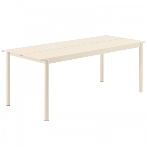 MUUTO 무토 Linear Steel 테이블 200 x 75 cm 오프 화이트 MU30912-30922