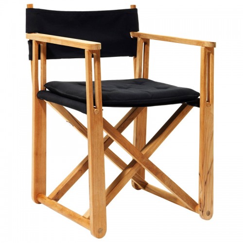 Skargaarden Kryss lounge 의자 teak - 블랙 SNPKC-T-B
