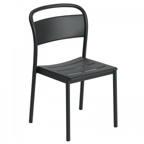 MUUTO 무토 Linear Steel 사이드 의자 블랙 MU30980