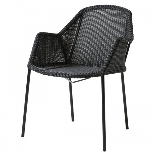 CANE-LINE 케인 라인 Breeze 다이닝 의자 stackable 블랙 CL5464LS