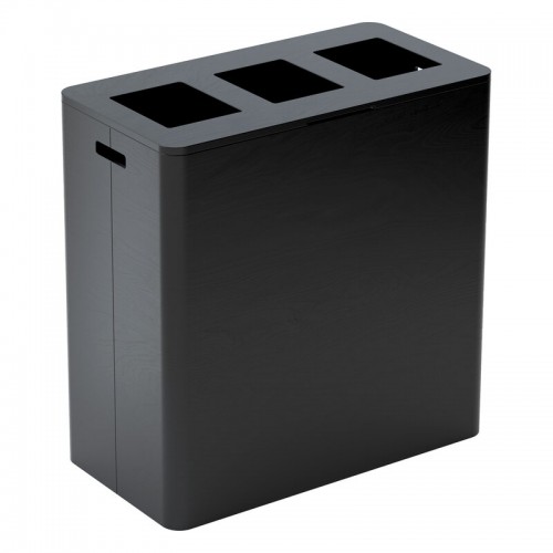 Niimaar Ecogrande Forever Bin recycling station 3 openings cool 블랙 NR023