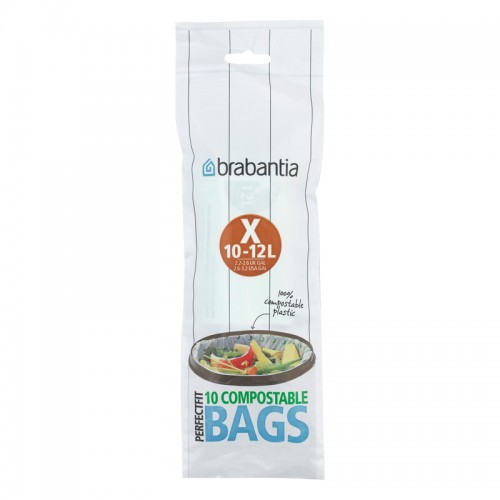 BRABANTIA 브라반티아 PerfectFit COMPOS테이블 bin liners 10-12 L 10 pcs X 그린 BA118685