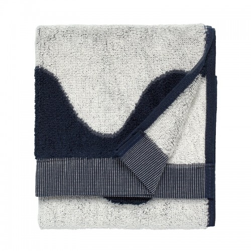 MARIMEKKO 마리메꼬 Lokki guest towel 오프 화이트 - 다크 블루 MA070946-150