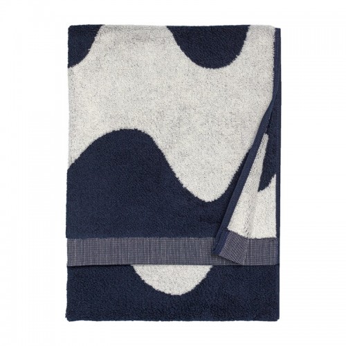 MARIMEKKO 마리메꼬 Lokki hand towel 오프 화이트 - 다크 블루 MA070885-150