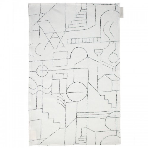 Saana ja Olli Unien 탈로 tea TOWEL/테이블매트 화이트 SOHMP10-9-WH-BL