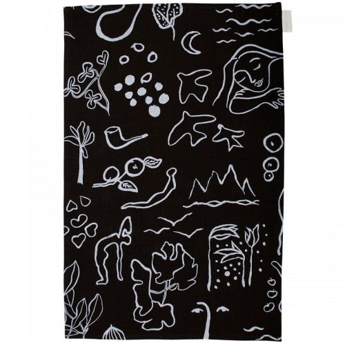 Saana ja Olli Onnenmaa tea TOWEL/테이블매트 블랙 SOHMP9-9-BL-WH