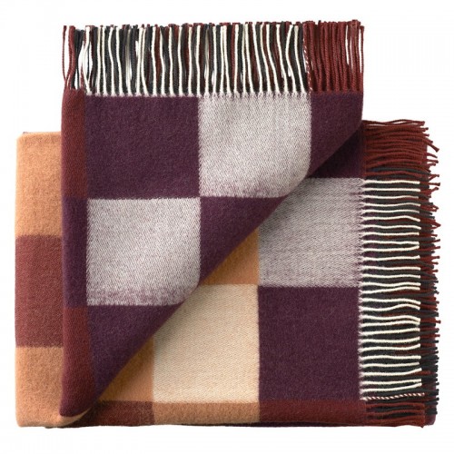 SILKEBORG ULDSPINDERI 실크EBORG Plain Beat throw warm red RZ00-1151-1222