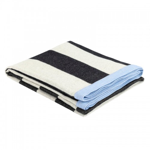 Hem 스트라이프 throw 130 x 180 cm 블랙 - 화이트 HE30539