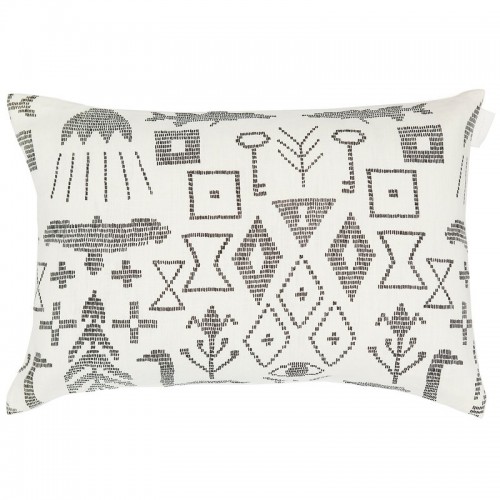 Saana ja Olli Maailman synty 쿠션 커버 40 x 60 cm 화이트 - 블랙 SOHMP4-31-WH-BL