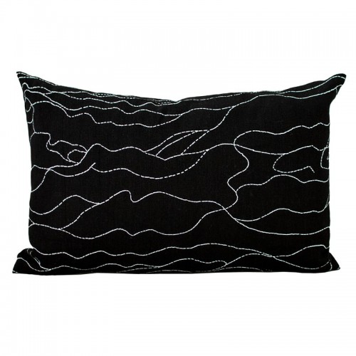 Saana ja Olli Rakkauden meri 쿠션 커버 40 x 60 cm 블랙 - 화이트 SOHMP13-31-BL-WH