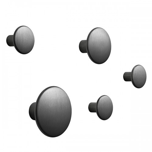 MUUTO 무토 Dots Metal 코트걸이S set of 5 블랙 MU03506