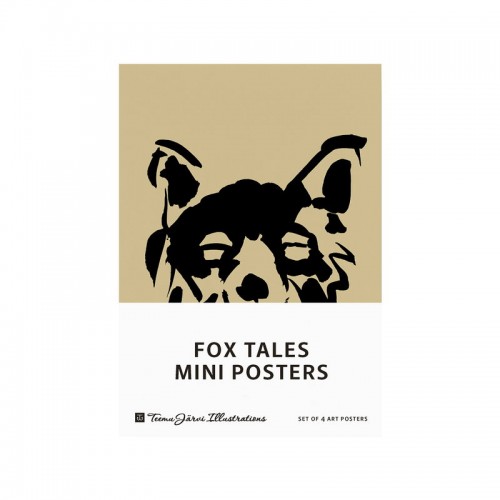 TEEMU JARVI ILLUSTRATIONS TE에뮤 Fox Tales mini poster set 4 pcs TJ6430065512394