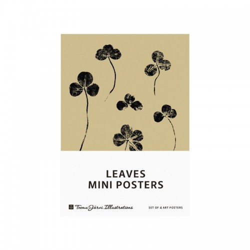 TEEMU JARVI ILLUSTRATIONS TE에뮤 Leaves mini poster set 4 pcs TJ6430065512400