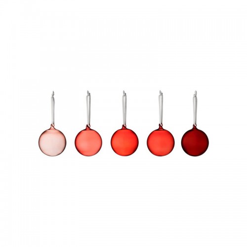 IITTALA 이딸라 글라스 ball set 5 pcs 40 mm red II1061195