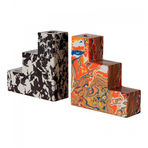 TOM DIXON 톰딕슨 Swirl stepped bookends set of 2 multicolour TXSWBE01