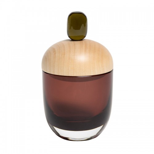 Katriina Nuutinen Lyyli box 미디움 aubergine - olive KN100224-5