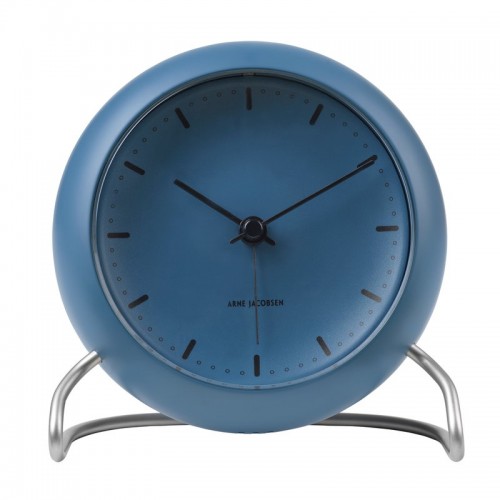 ARNE JACOBSEN 아르네야콥센 AJ City Hall 테이블 시계 with alarm stone 블루 RD43691