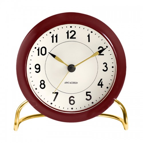 ARNE JACOBSEN 아르네야콥센 AJ Station 테이블 시계 with alarm bor_deaux RD43676