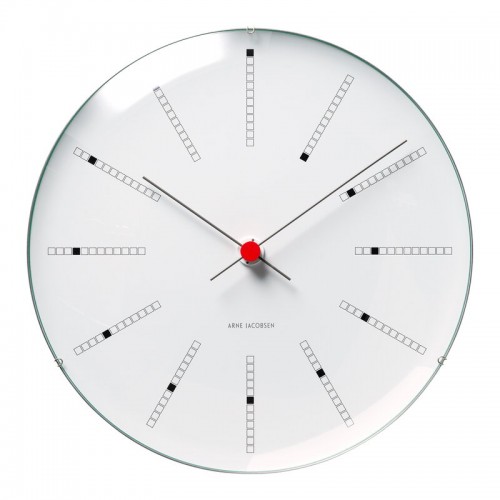 ARNE JACOBSEN 아르네야콥센 AJ Bankers 벽시계 48 cm 화이트 RD43650