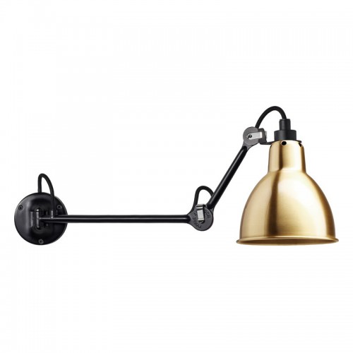 DCWU00E9DITIONS 램프 그라스 204 L40 벽등 벽조명 round shade 블랙 - 브라스 DCWu00e9ditions Lampe Gras 204 L40 wall lamp  round shade  black - brass 07737