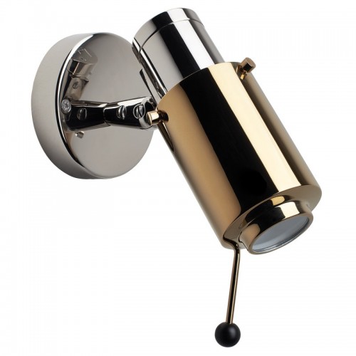 DCWU00E9DITIONS 비니 Spot 벽등 벽조명 with stick 니켈 - 골드 DCWu00e9ditions Biny Spot wall lamp with stick  nickel - gold 07659