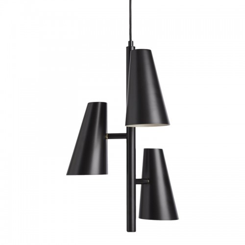 WOUD 우드 Cono 펜던트 with 3 shades 블랙 WD133064