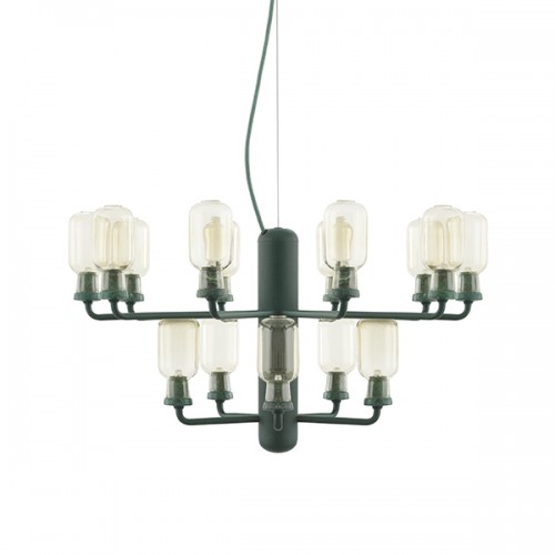 NORMANN COPENHAGEN 노만코펜하겐 앰프 샹들리에 small 골드 - 그린 NC502077