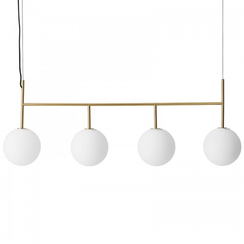 MENU TR Bulb 펜던트 with 프레임 브러시 브라스 - matte 오팔 MENU TR Bulb pendant with frame  brushed brass - matte opal 04927