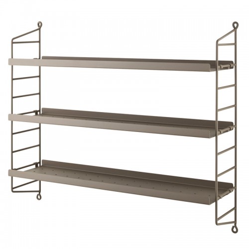 STRING FURNITURE 스트링 Pocket shelf metal 타우페 AK211451