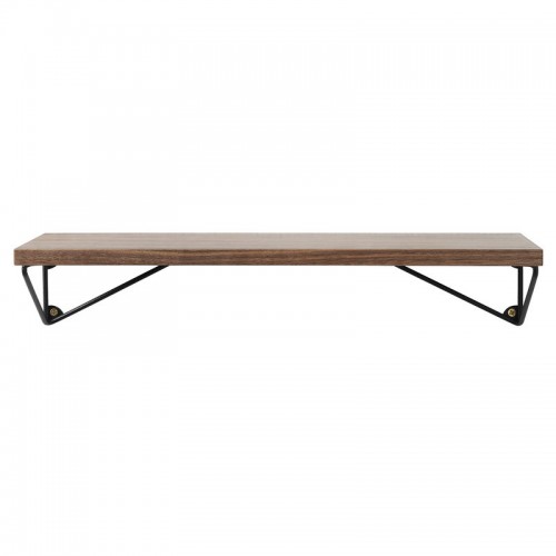 MAZE 메이즈 Pythagoras XS shelf with brackets walnut - 블랙 MZ604529