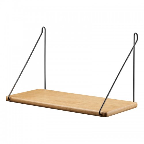FDB MOEBLER 모블러 B145 shelf 20 x 45 cm 래커 oak - 블랙 FDBB1451021101